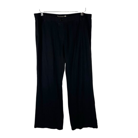 Betabrand Yoga Dress Pants 2XL Womens Tall Bootcut Black Rayon Blend Comfort - Picture 1 of 7